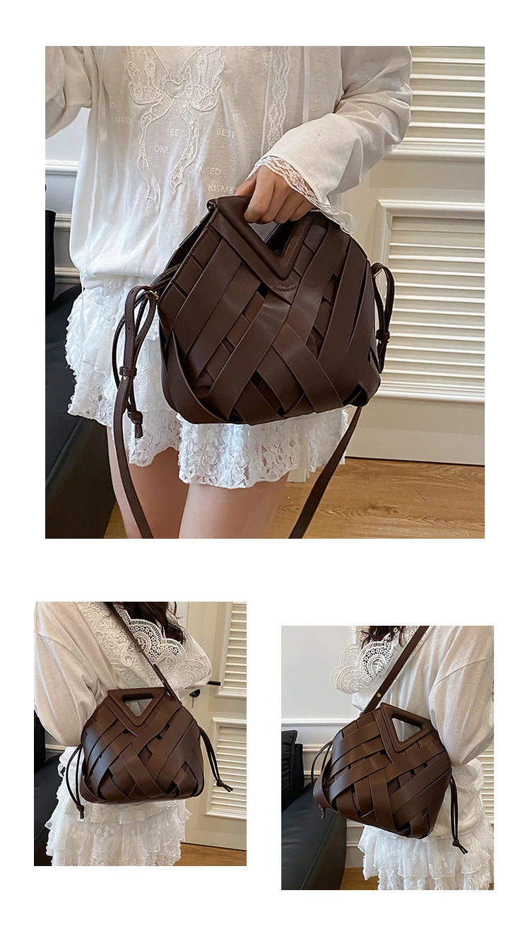Nova bolsa de ombro feminina versátil, design de nicho 2025