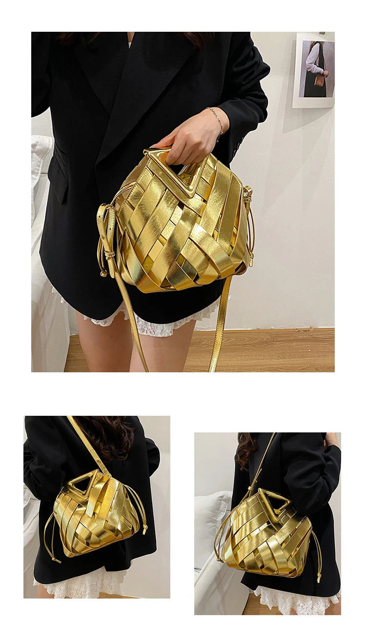 Nova bolsa de ombro feminina versátil, design de nicho 2025