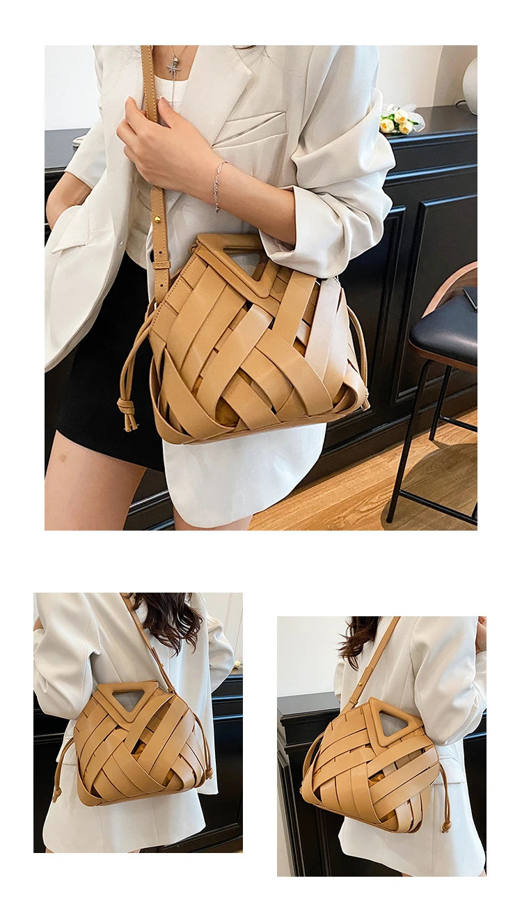 Nova bolsa de ombro feminina versátil, design de nicho 2025