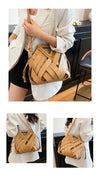 Nova bolsa de ombro feminina versátil, design de nicho 2025