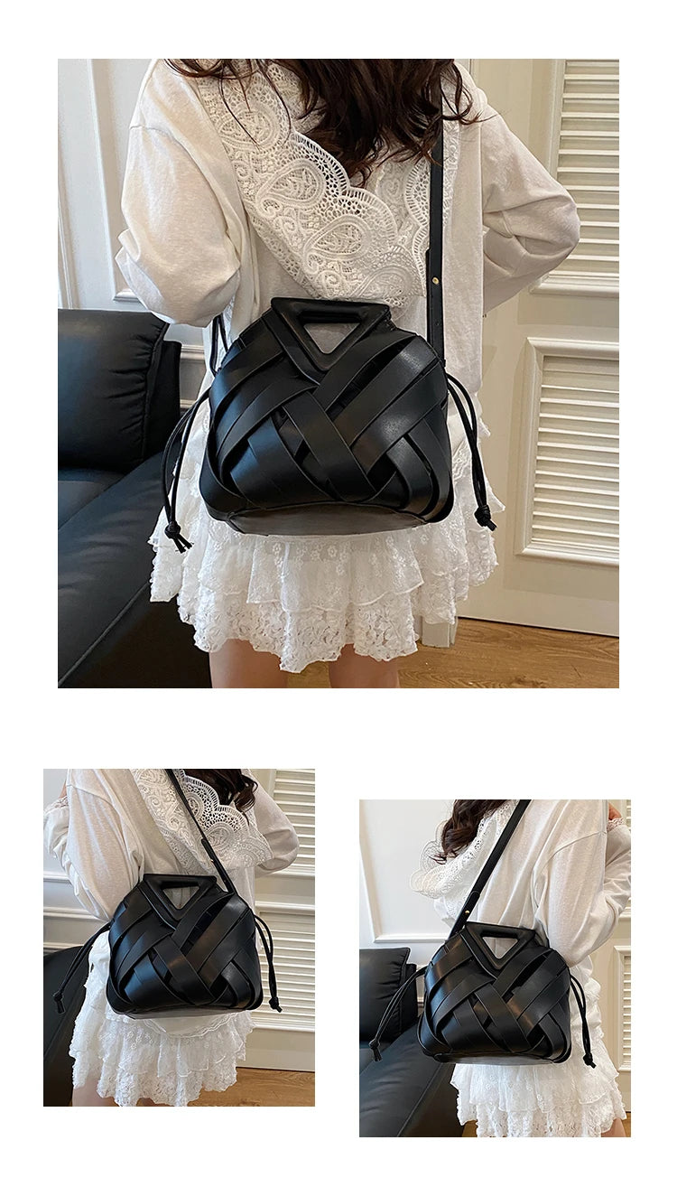 Nova bolsa de ombro feminina versátil, design de nicho 2025