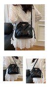 Nova bolsa de ombro feminina versátil, design de nicho 2025