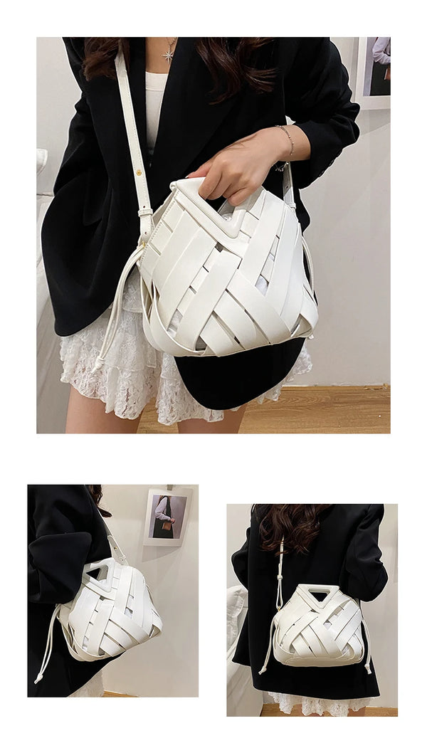 Nova bolsa de ombro feminina versátil, design de nicho 2025