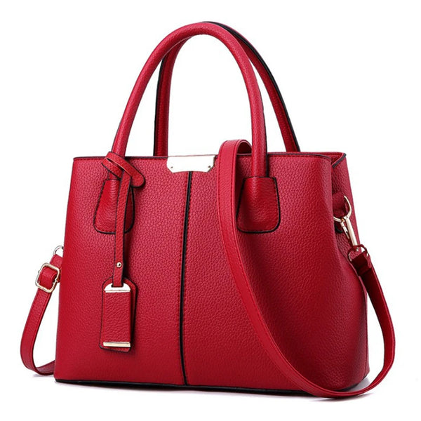 Bolsa Feminina Estruturada Vermelha – Estilo Moderno e Sofisticado