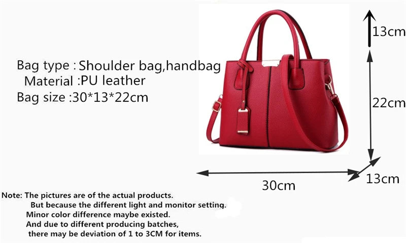 Bolsa Feminina Estruturada Vermelha – Estilo Moderno e Sofisticado