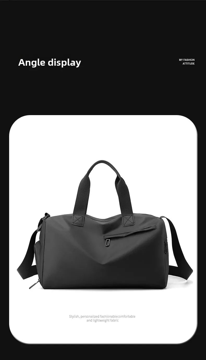 Bolsa Fitness Impermeável de Nylon – Compartimento Seco e Molhado