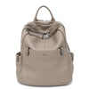 Mochila de couro bovino genuíno macio para uso diário, feminina, masculina, espaçosa, com vários bolsos, fashion, casual, versátil, para viagens, negócios, faculdade
