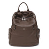 Mochila de couro bovino genuíno macio para uso diário, feminina, masculina, espaçosa, com vários bolsos, fashion, casual, versátil, para viagens, negócios, faculdade