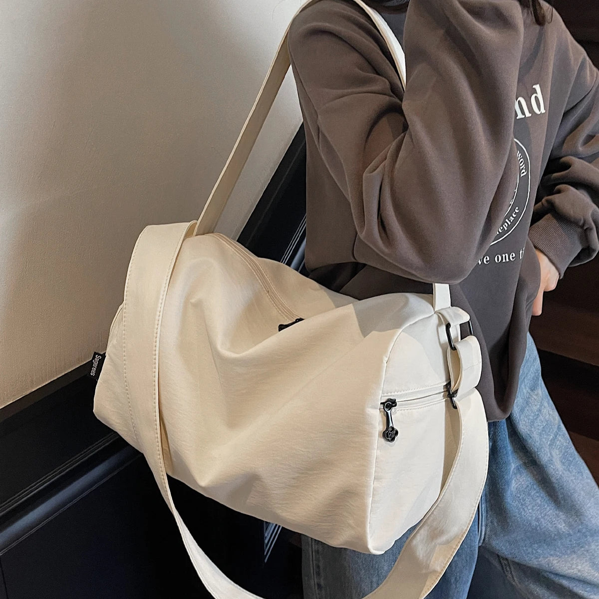 Bolsa - Fitness Isa - Bolsa Impermeável de Nylon – Compartimento Seco e Molhado