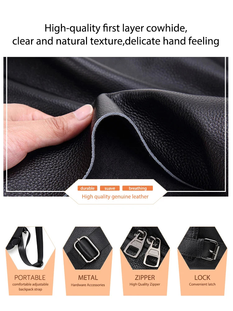 Mochila Tokyo - Mochila Anti Futo Feita Em Couro Legítimo
