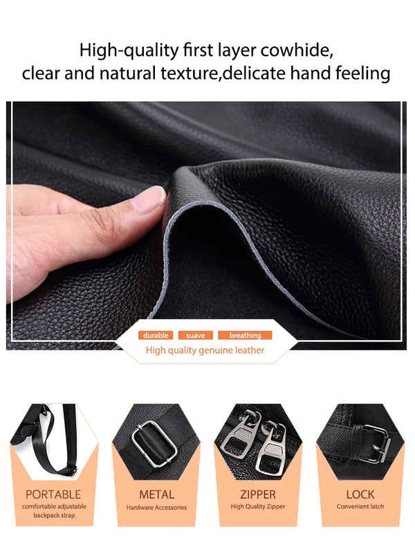 Mochila Tokyo - Mochila Anti Futo Feita Em Couro Legítimo