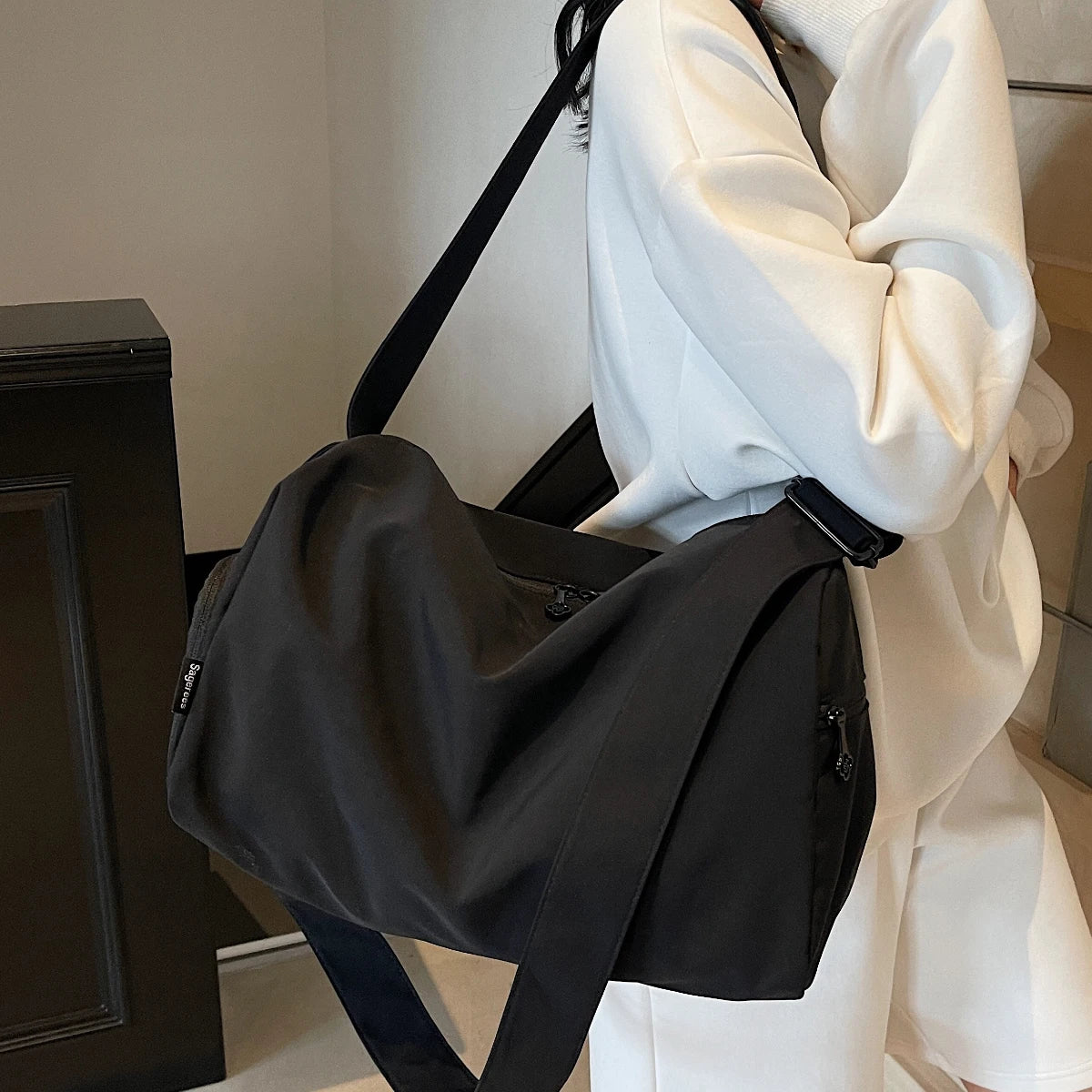 Bolsa - Fitness Isa - Bolsa Impermeável de Nylon – Compartimento Seco e Molhado