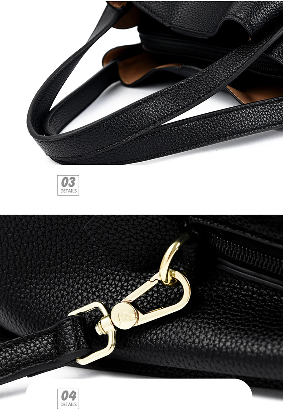 Bolsas femininas de couro legítimo