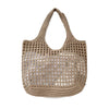 Bolsa feminina de crochê, leve e estilosa — perfeita para dias de sol, passeios e momentos na praia com muito charme e conforto.