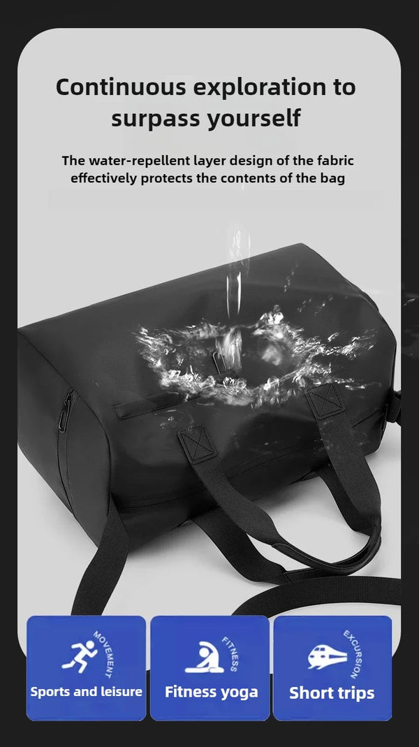 Bolsa Fitness Impermeável de Nylon – Compartimento Seco e Molhado