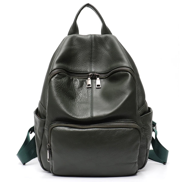 Mochila Laura - Couro Genuino- Perfeita para os estudos