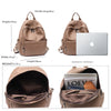 Mochila Laura - Couro Genuino- Perfeita para os estudos