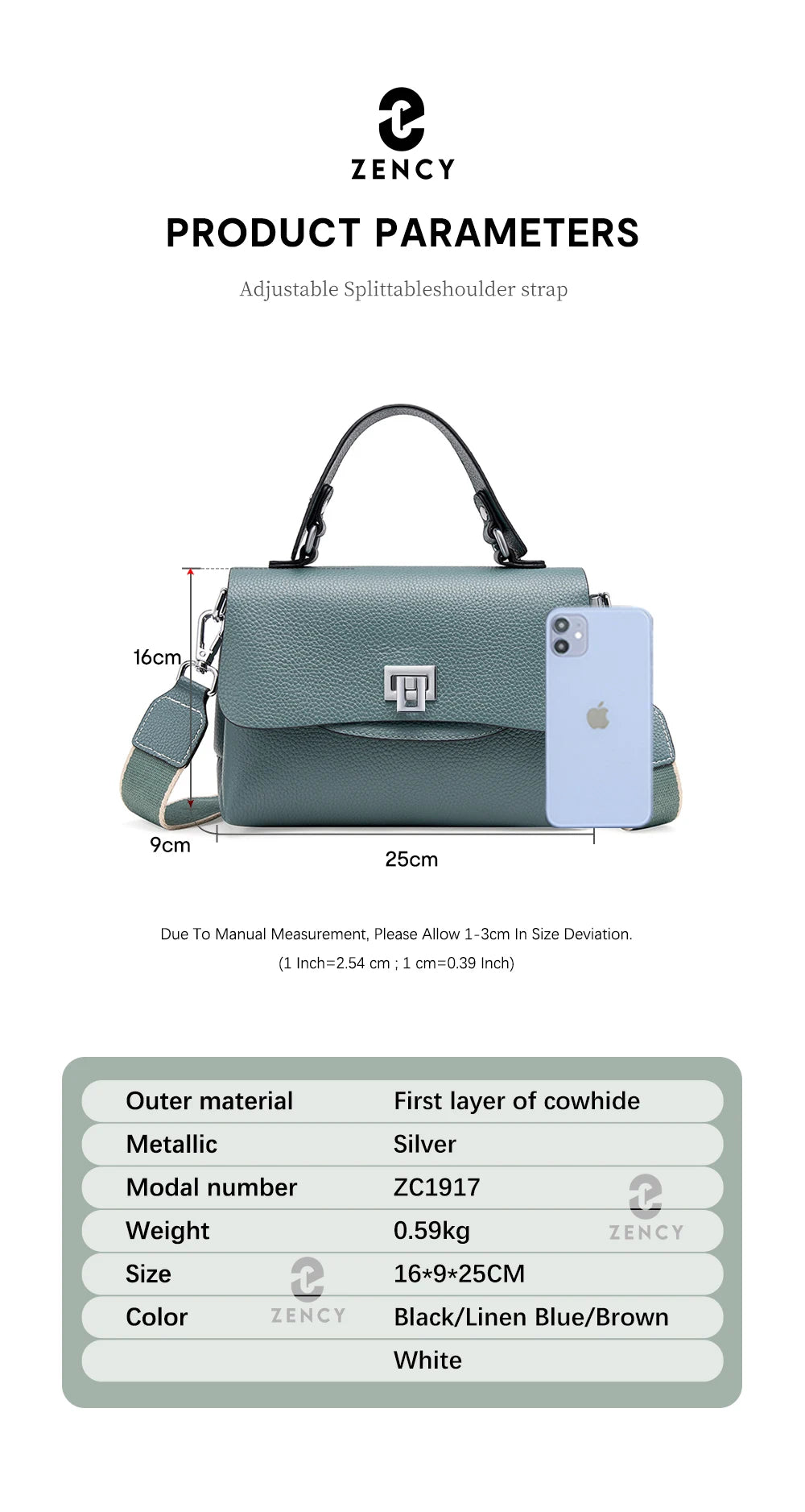 Bolsa em Couro Legítimo - Mônaco