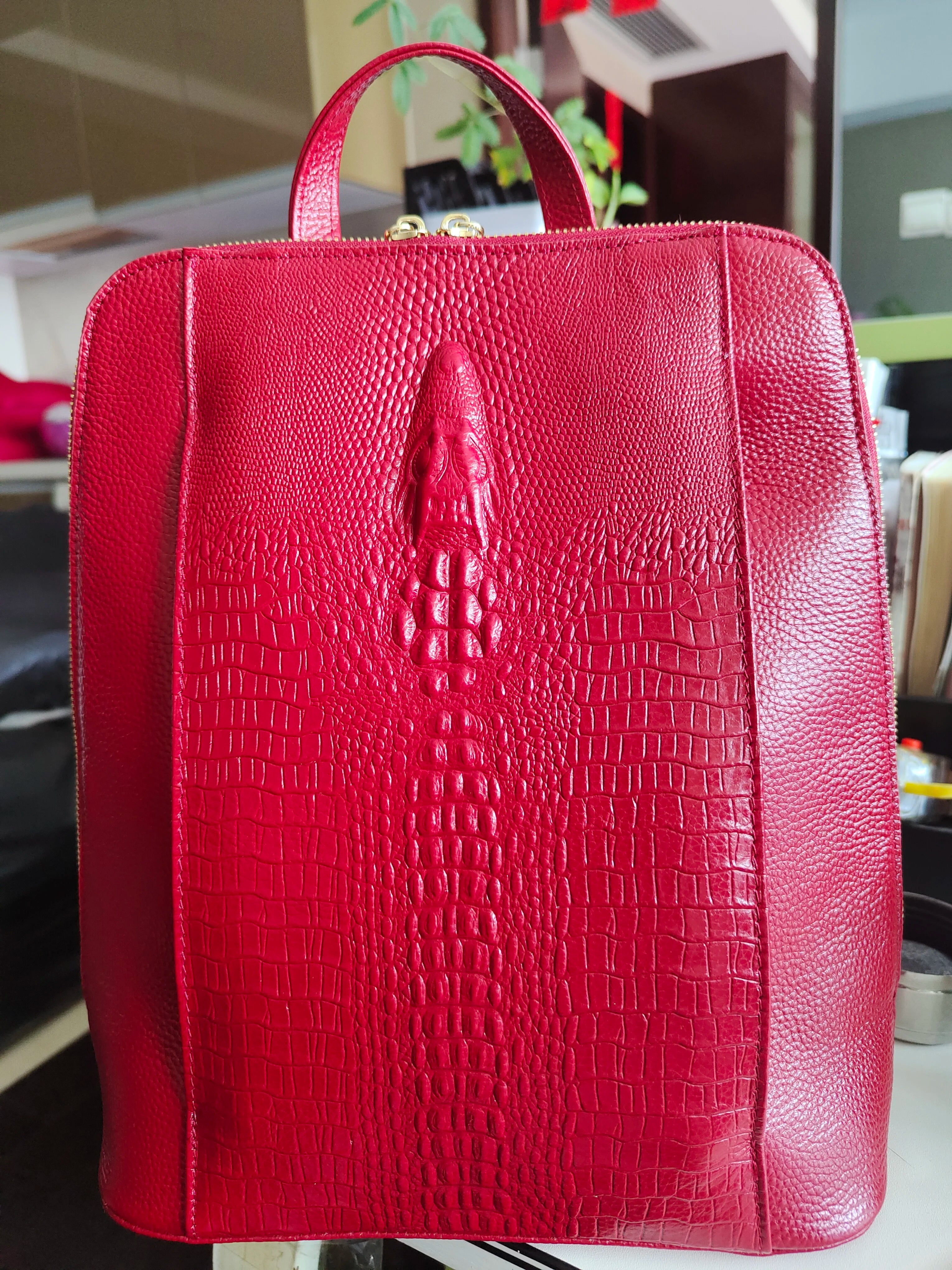 Bolsa em Couro Legítimo - Crocodile