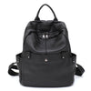 Mochila de couro bovino genuíno macio para uso diário, feminina, masculina, espaçosa, com vários bolsos, fashion, casual, versátil, para viagens, negócios, faculdade
