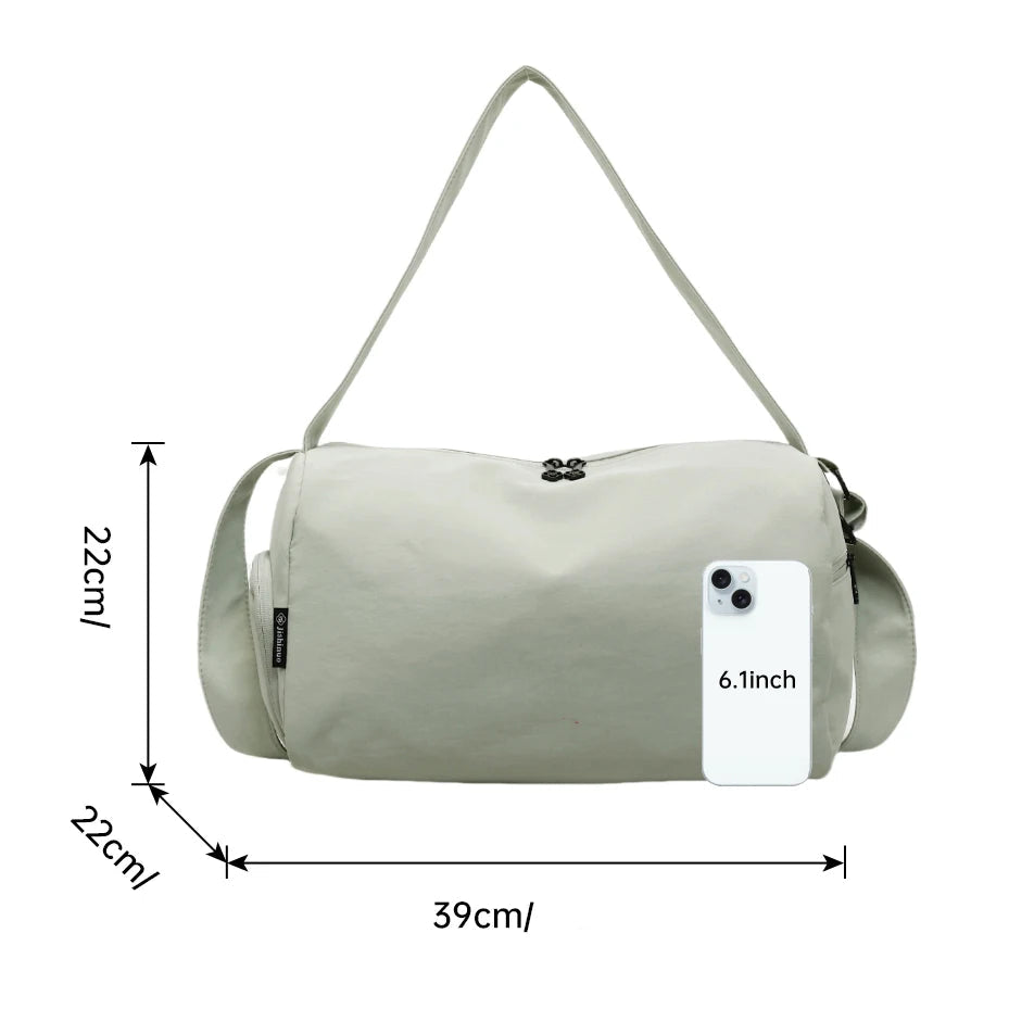 Bolsa - Fitness Isa - Bolsa Impermeável de Nylon – Compartimento Seco e Molhado