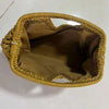 Bolsa de mão feminina de palha, casual vintage feita à mão ideal para o verão de 2025
