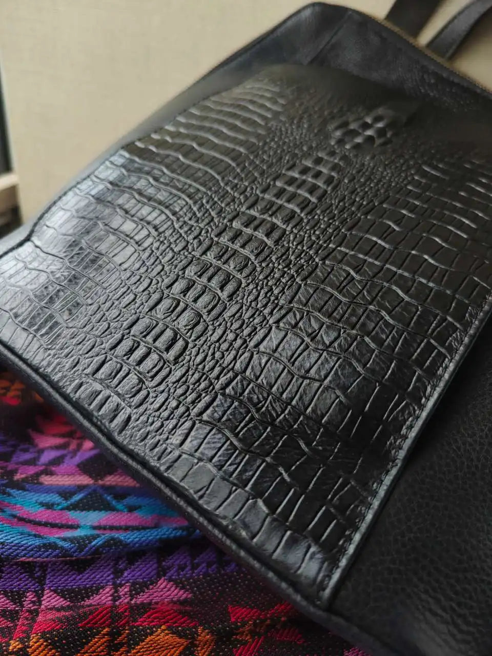 Bolsa em Couro Legítimo - Crocodile