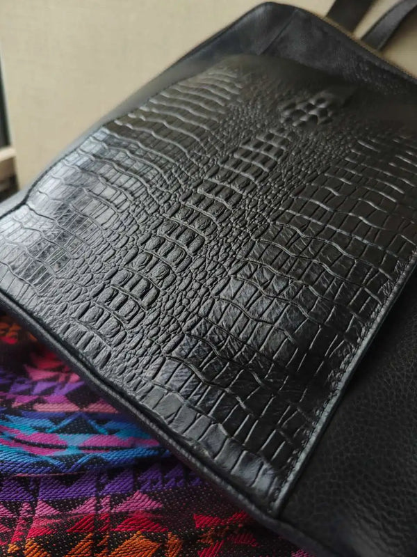 Bolsa em Couro Legítimo - Crocodile