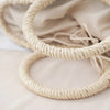 Summer Half-moon Straw Bag For Women Handmade Portable Handbag Large Capacity Beach Bag Basket Woven Top-handle Bag Purse Totes