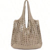 Bolsa feminina de crochê, leve e estilosa — perfeita para dias de sol, passeios e momentos na praia com muito charme e conforto.