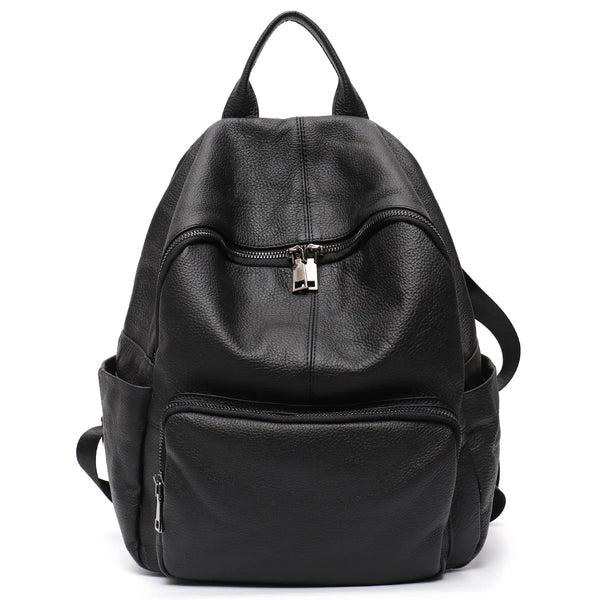 Mochila Laura - Couro Genuino- Perfeita para os estudos