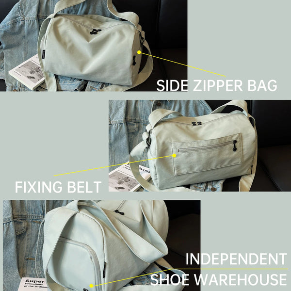 Bolsa - Fitness Isa - Bolsa Impermeável de Nylon – Compartimento Seco e Molhado