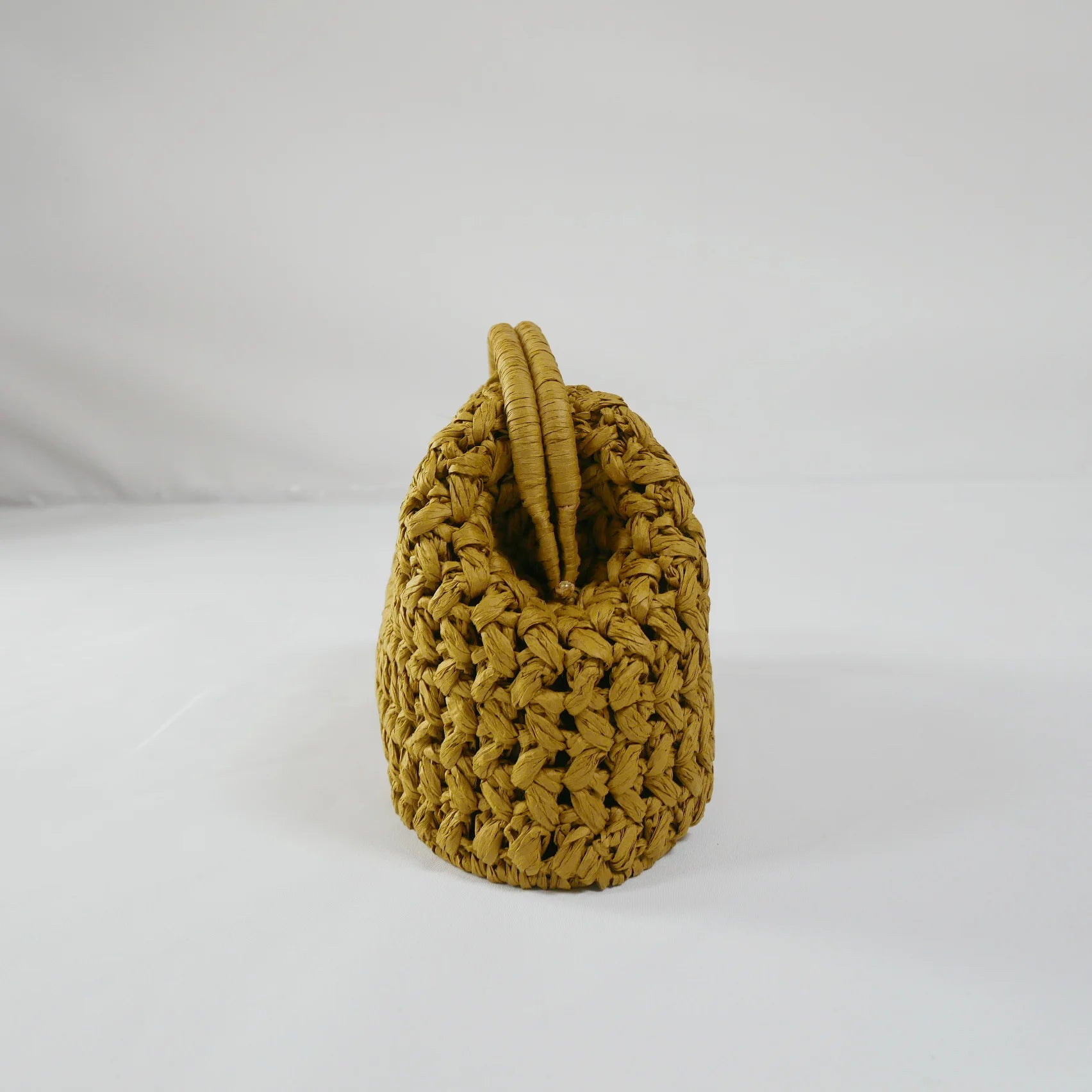 Bolsa de mão feminina de palha, casual vintage feita à mão ideal para o verão de 2025