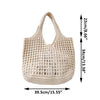 Bolsa feminina de crochê, leve e estilosa — perfeita para dias de sol, passeios e momentos na praia com muito charme e conforto.