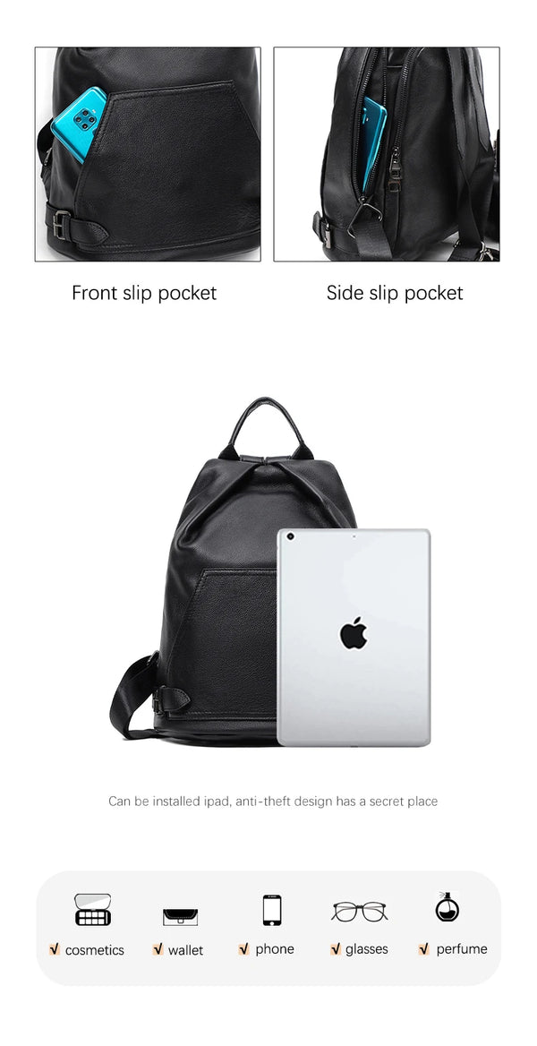Mochila Tokyo - Mochila Anti Futo Feita Em Couro Legítimo
