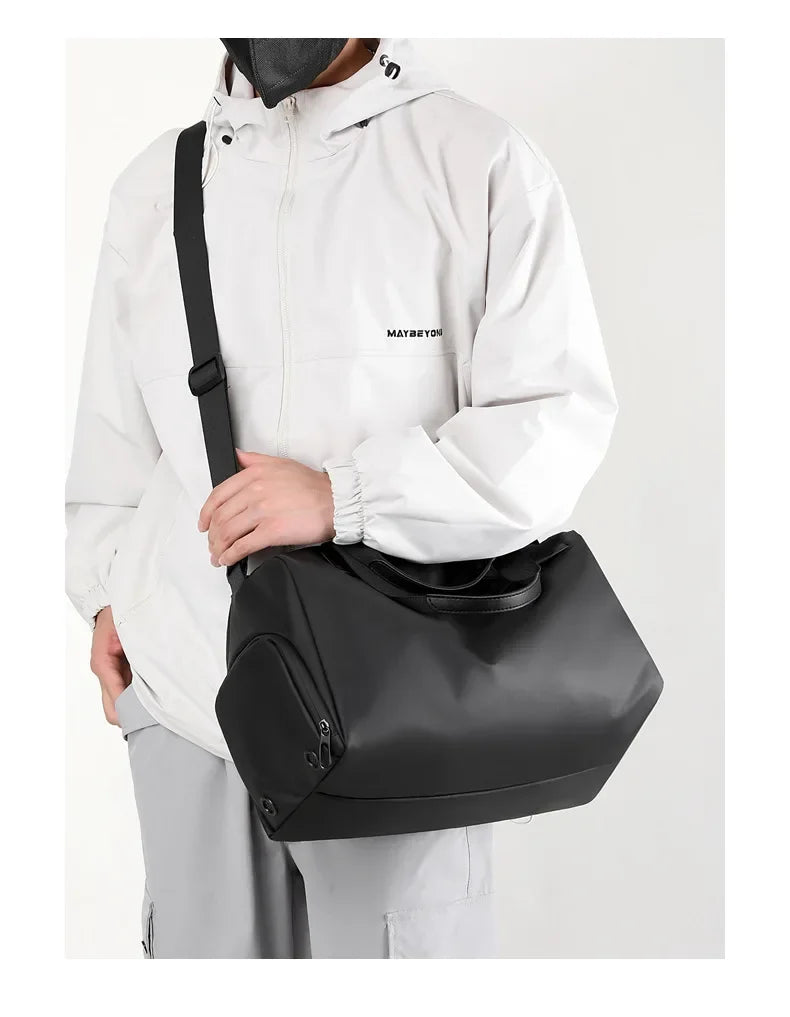 Bolsa Fitness Impermeável de Nylon – Compartimento Seco e Molhado