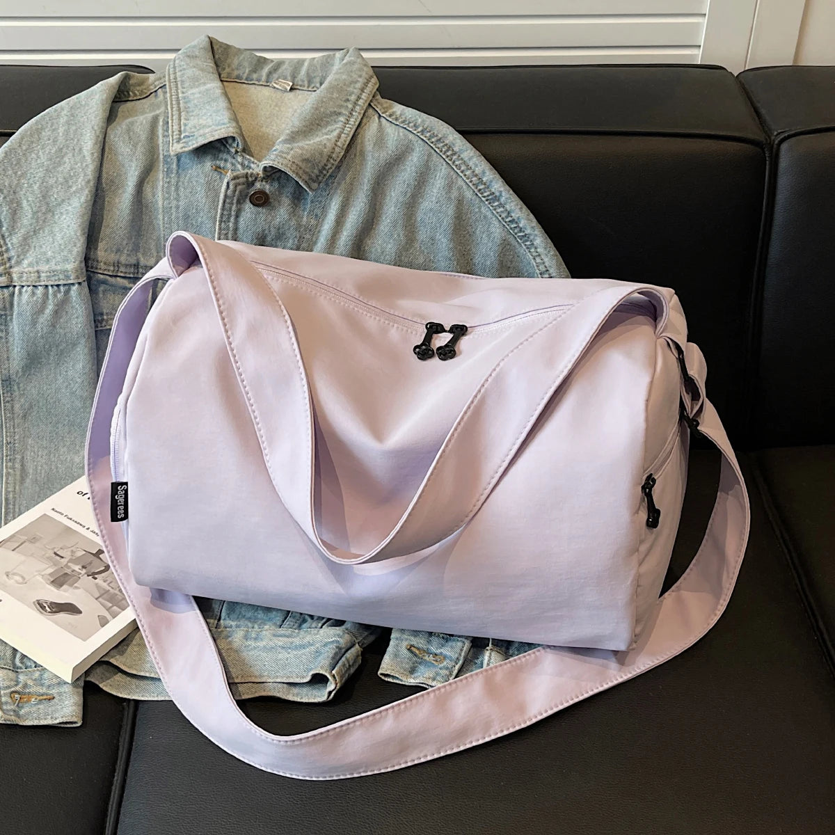 Bolsa - Fitness Isa - Bolsa Impermeável de Nylon – Compartimento Seco e Molhado