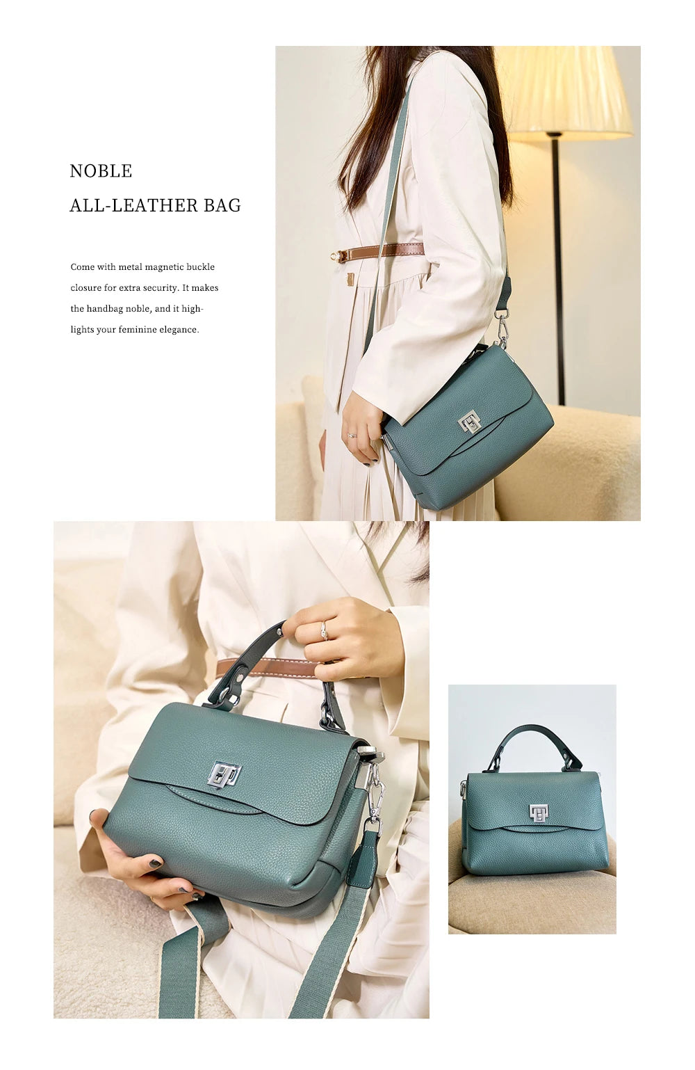 Bolsa em Couro Legítimo - Mônaco