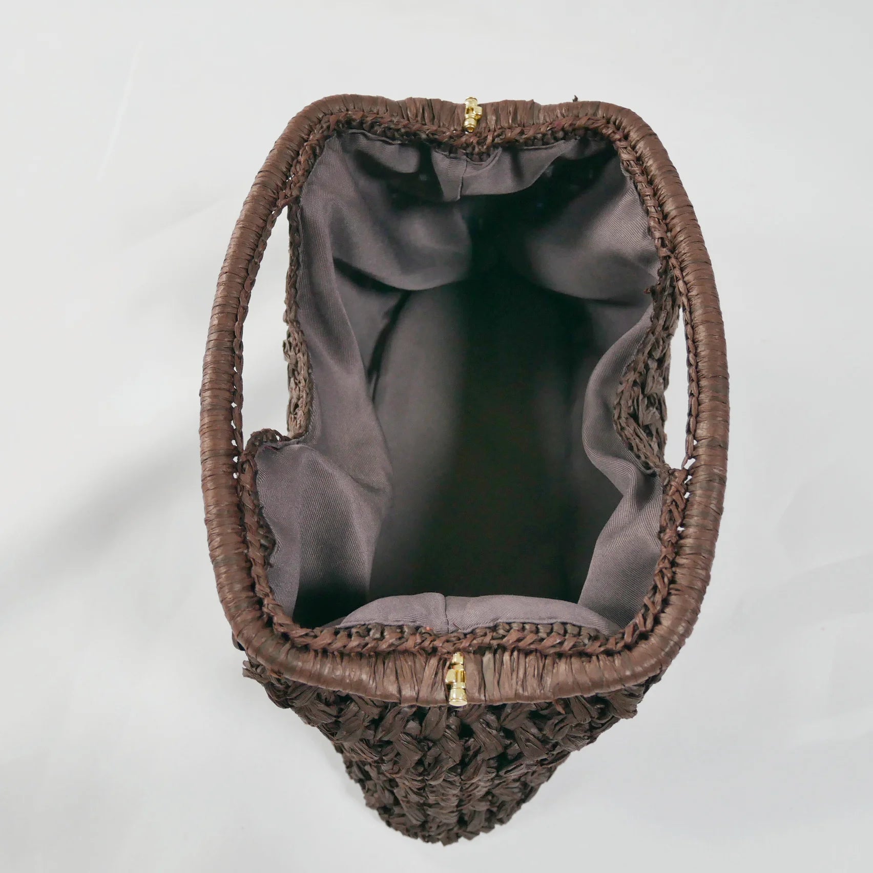 Bolsa de mão feminina de palha, casual vintage feita à mão ideal para o verão de 2025
