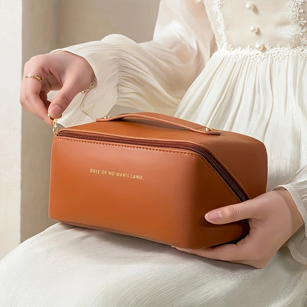 Bolsa organizadora de maquiagem e higiene pessoal feminina