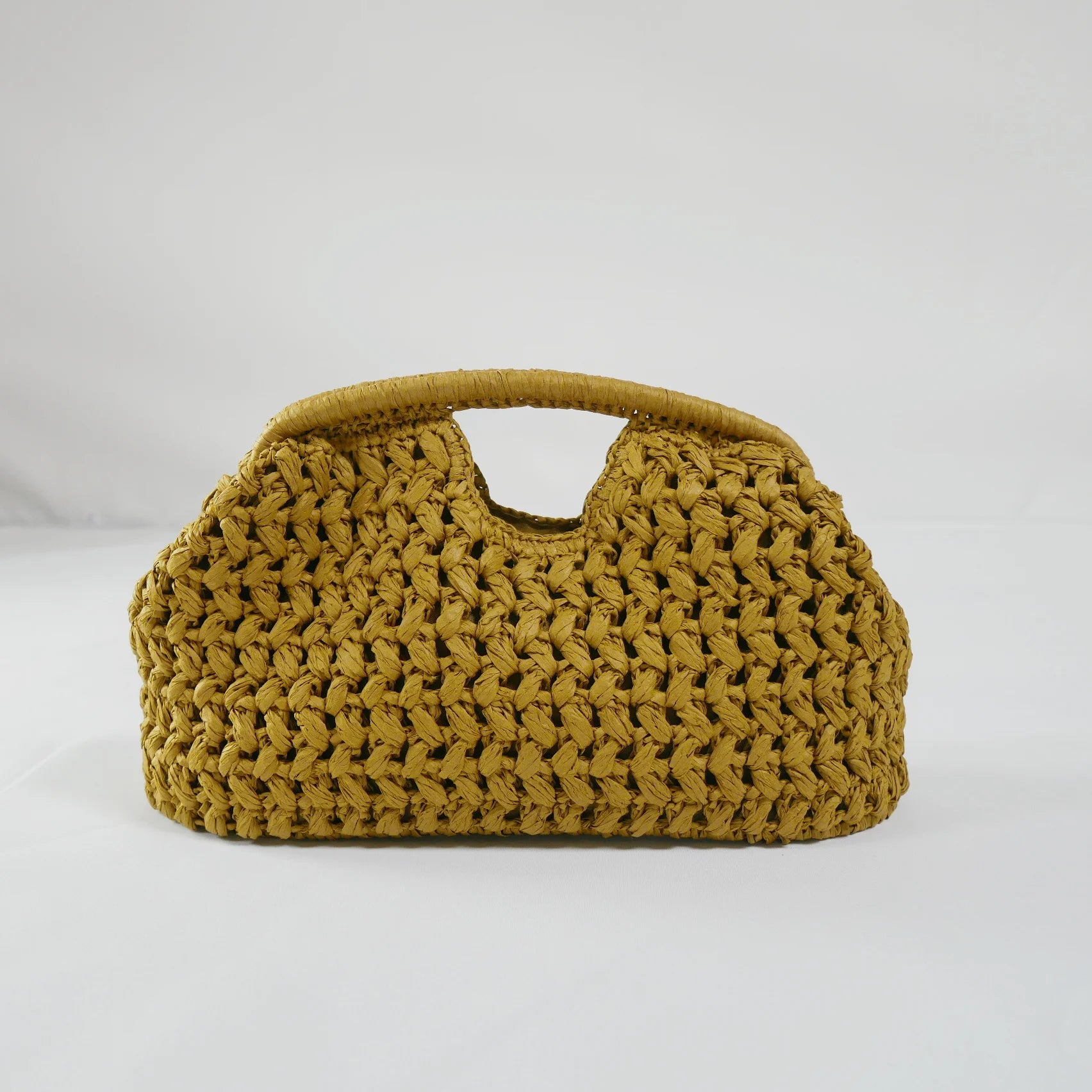 Bolsa de mão feminina de palha, casual vintage feita à mão ideal para o verão de 2025