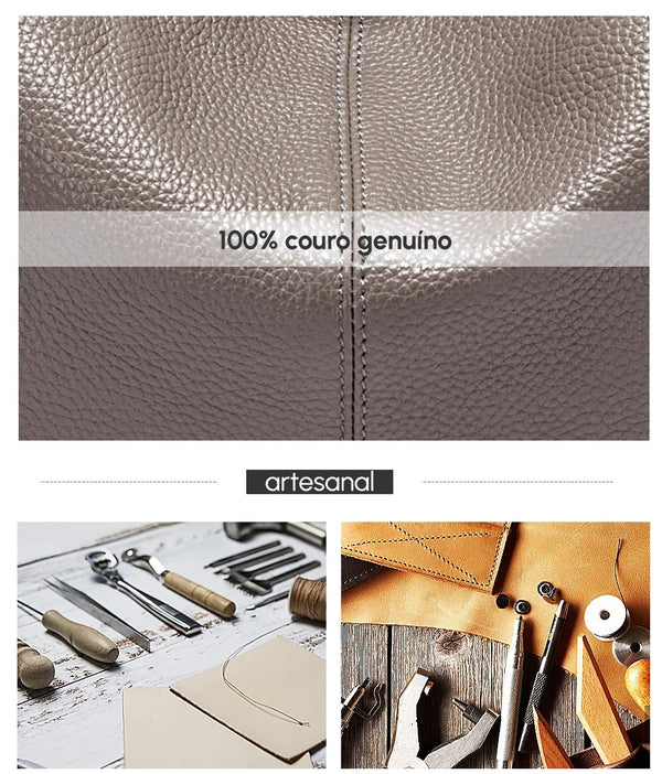 Bolsa de Couro Genuíno - Lauren